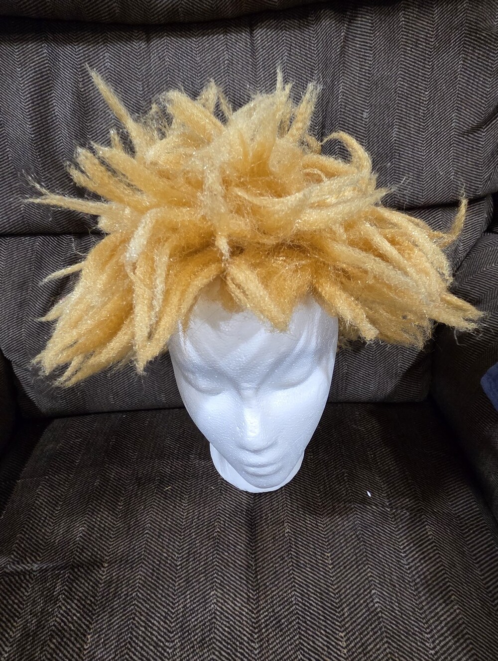 Synthetic Spiky Wig in Light Golden Blonde - Women Hair